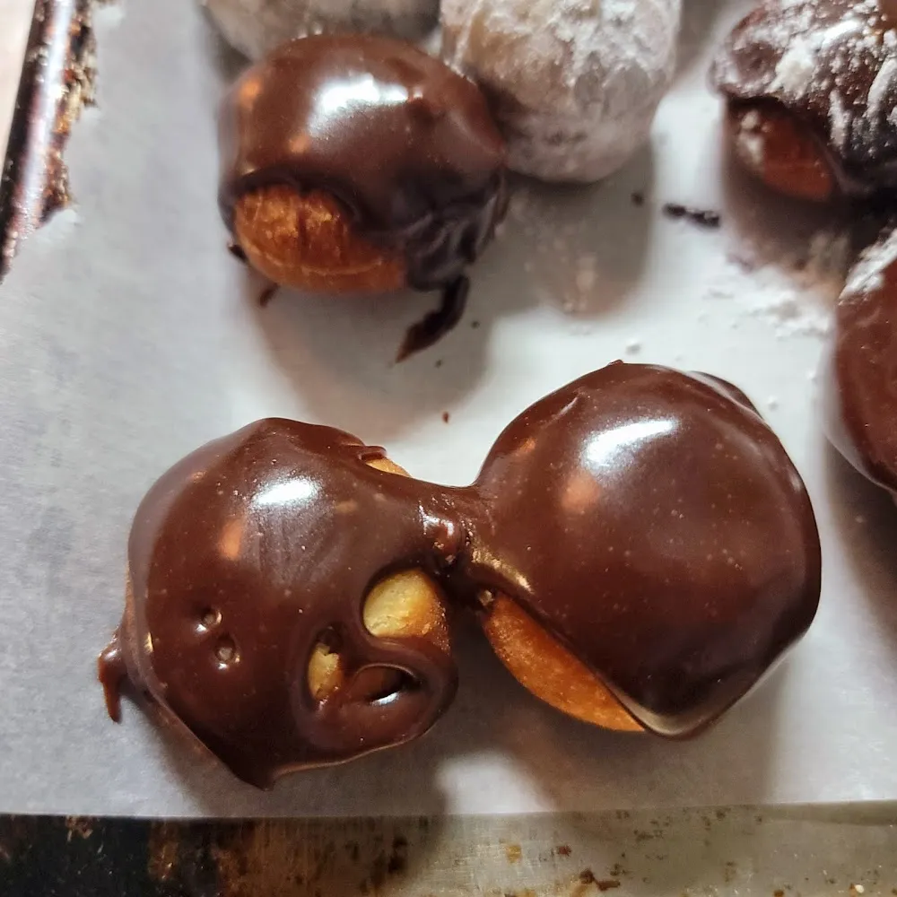 Homemade Donuts with Homemade Chocolate Icing